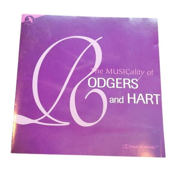 The Musicality Of Rodgers & Hart Jazz Musical Theater CD Album  37476cd - Picture 1 of 2